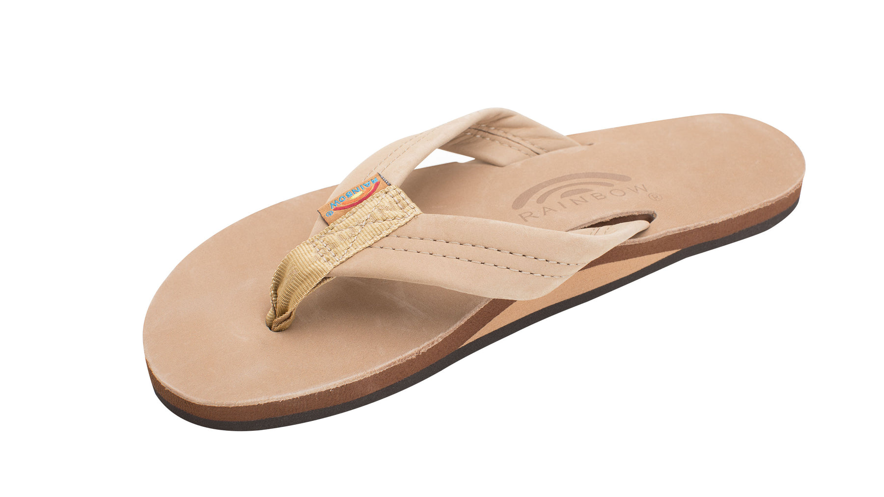 Rainbow Sandals: Ladies Single Layer Arch Support Premier Leather